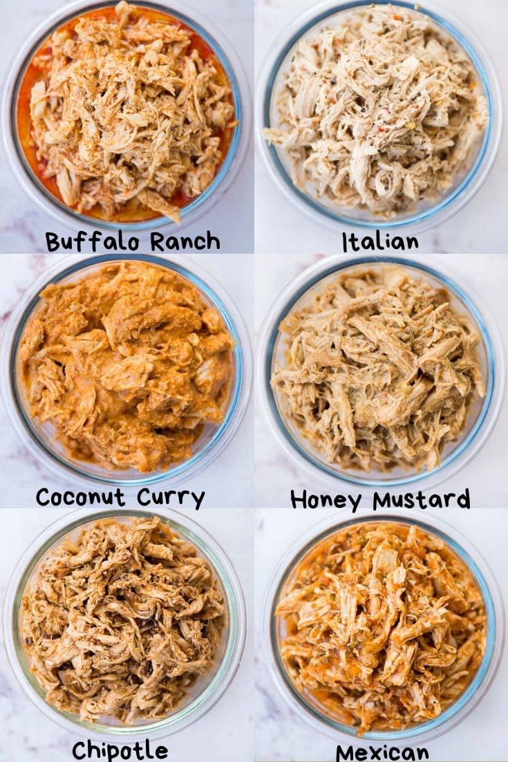 Shredded Chicken in Instant Pot is very  quick and easy to make. Chicken turns out to be juicy and moist every single time. 