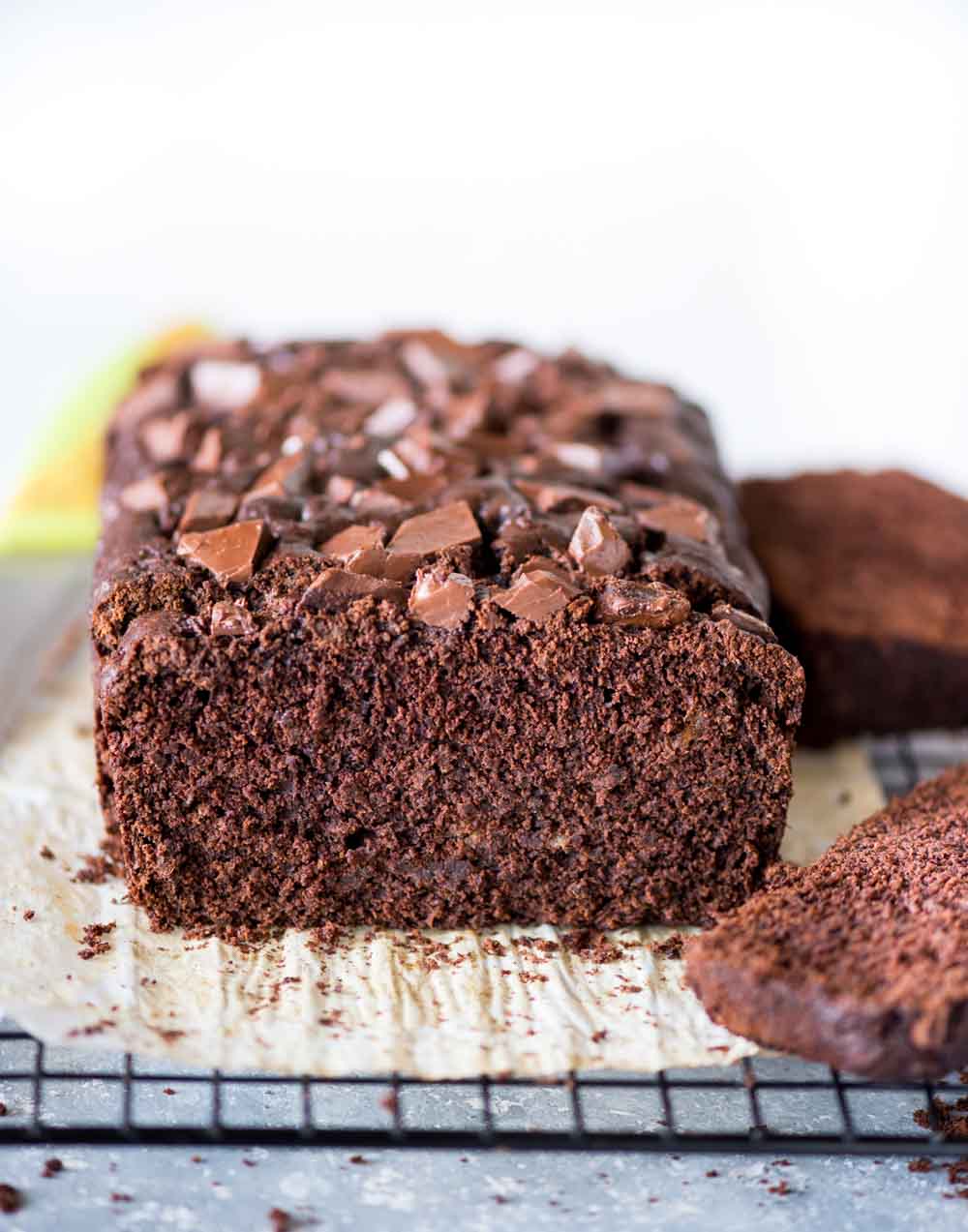 This chocolate banana bread is moist, fudgy and has the right balance of chocolate and banana flavour. With double the chocolate, every bite of this bread is such a treat.