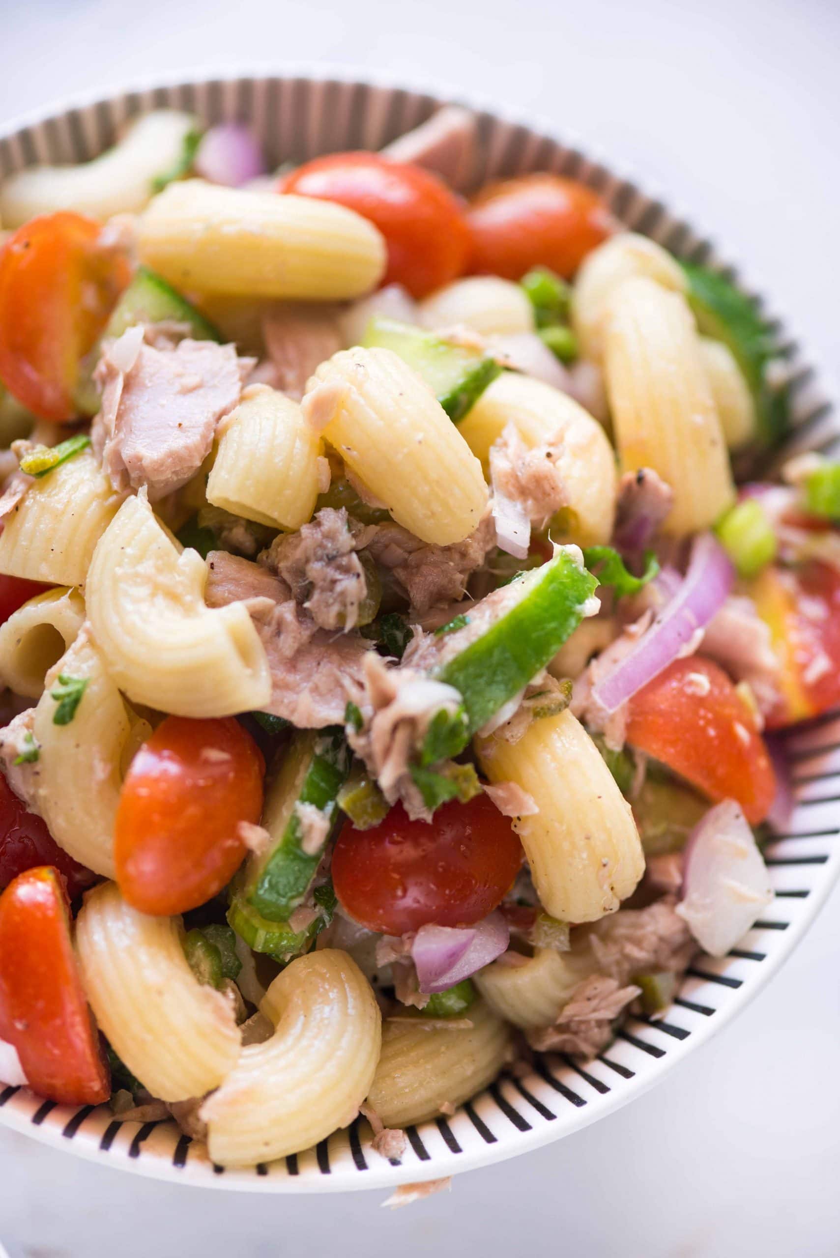 Cold Tuna Pasta Salad - The flavours of kitchen