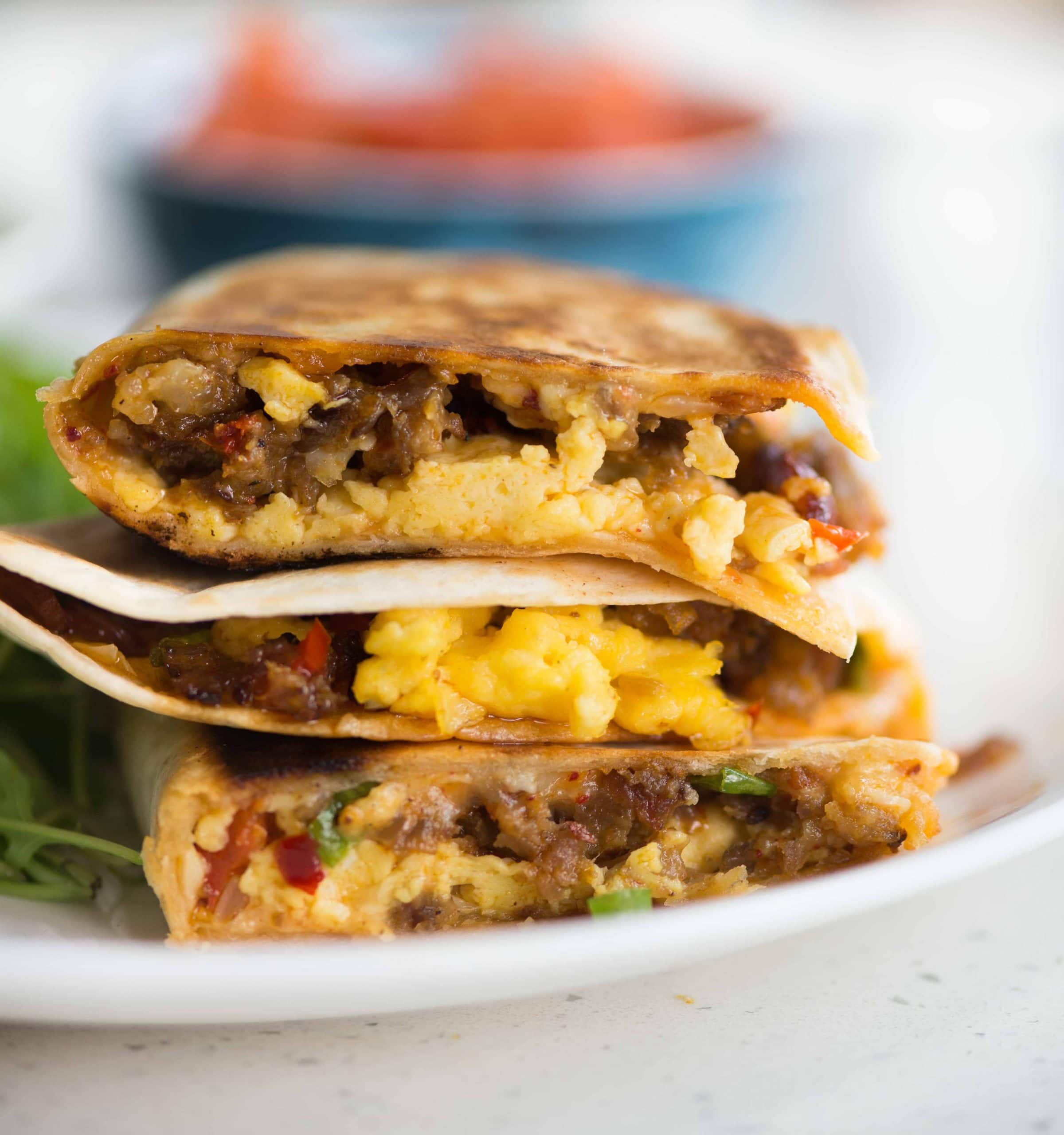 Loaded Breakfast Quesadillas | The flavours of kitchen