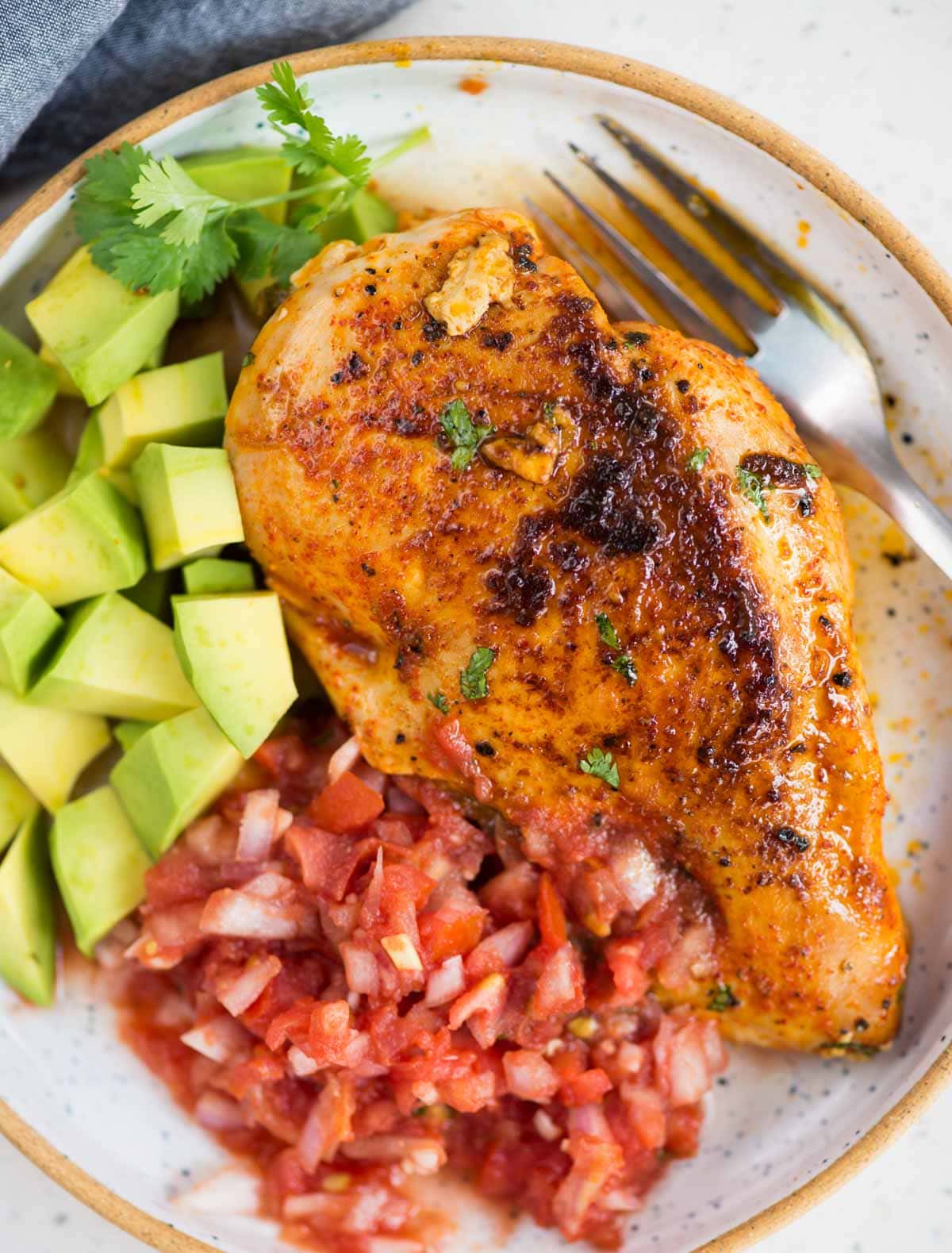 Fajita Stuffed Chicken breast is a different take on Chicken Fajita. Chicken breast is stuffed with Caramelized and crunchy peppers, onion, Mexican seasoning, and cheese, then baked to perfection. 