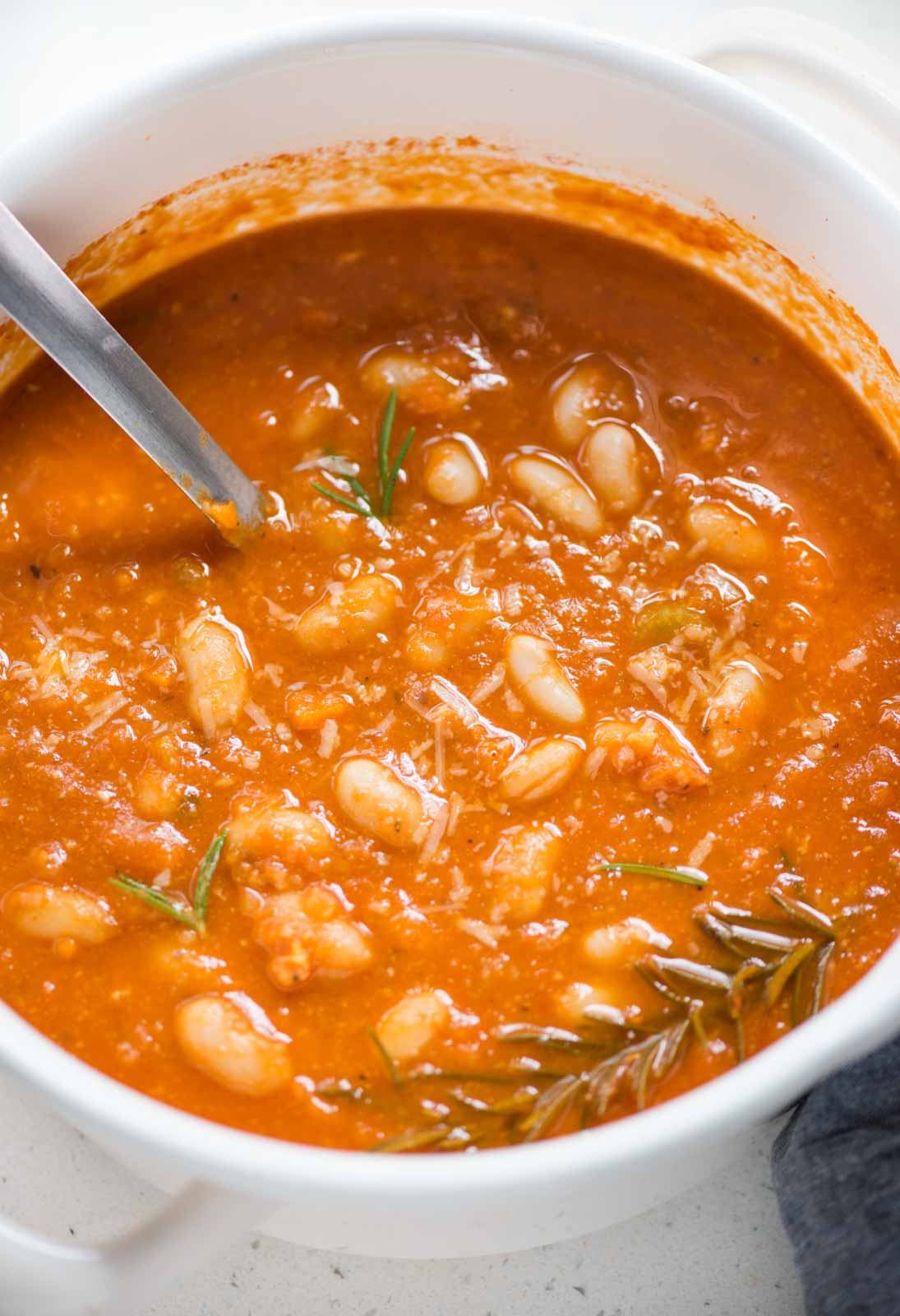 Tomato White Beans Soup | The flavours of kitchen