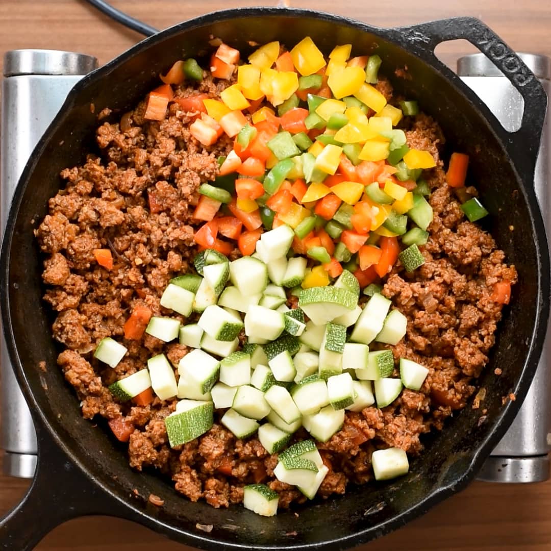 Healthy Ground Beef Vegetable Skillet Recipe The flavours of kitchen