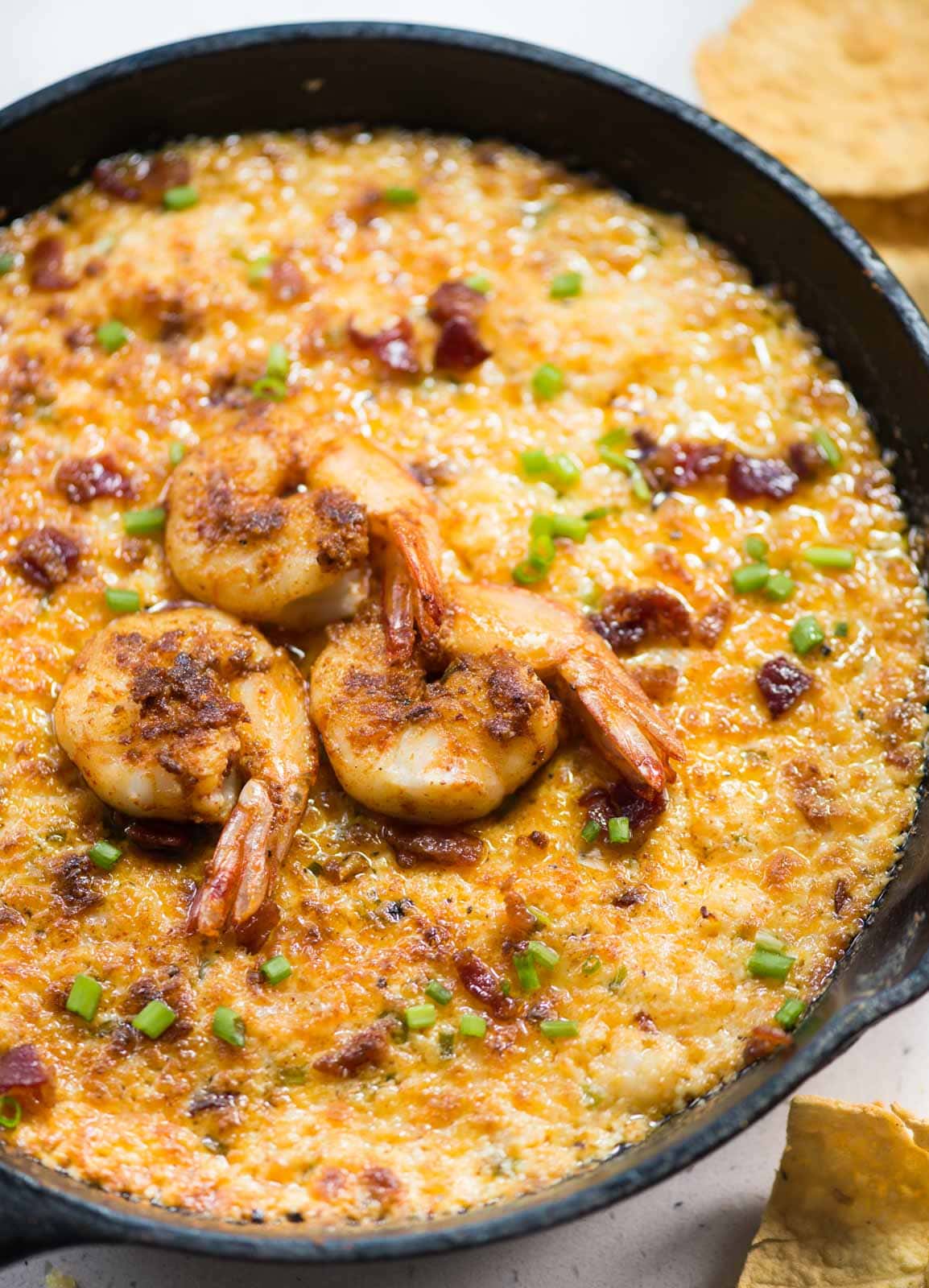 Cheesy Bacon Shrimp Dip - The flavours of kitchen