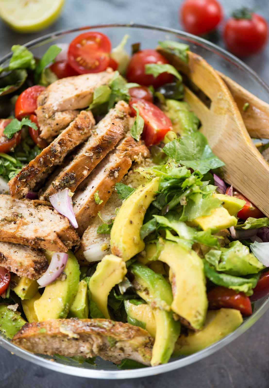 Avocado Chicken Salad | Avocado Grilled Chicken Salad