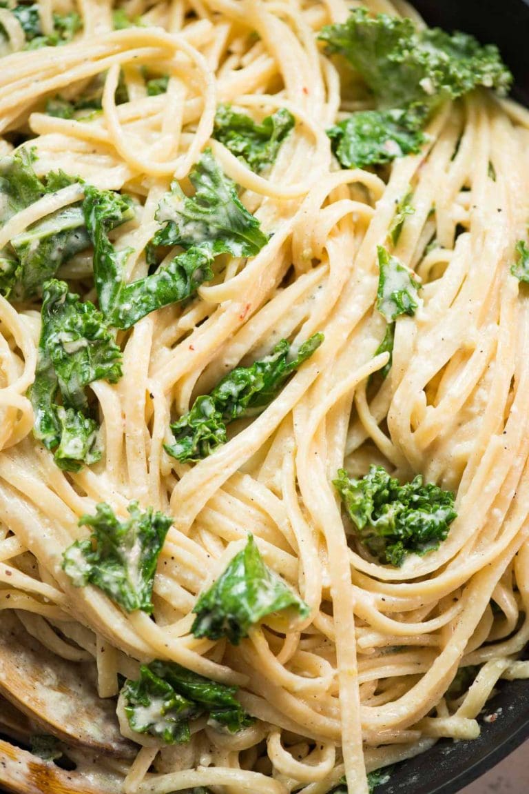 Lemon Kale Pasta - The flavours of kitchen