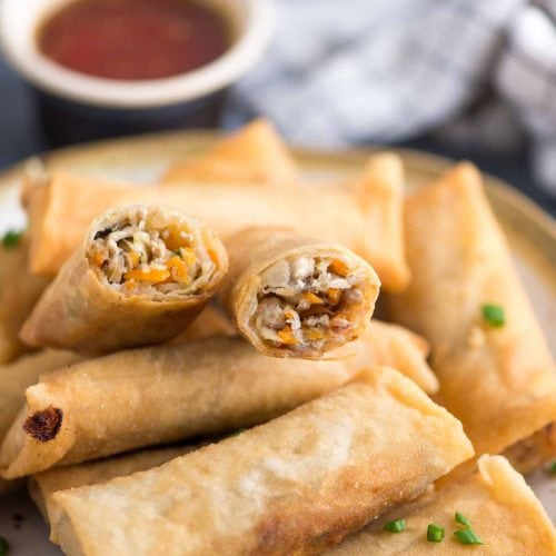 Crispy Spring Rolls Recipe - The flavours of kitchen