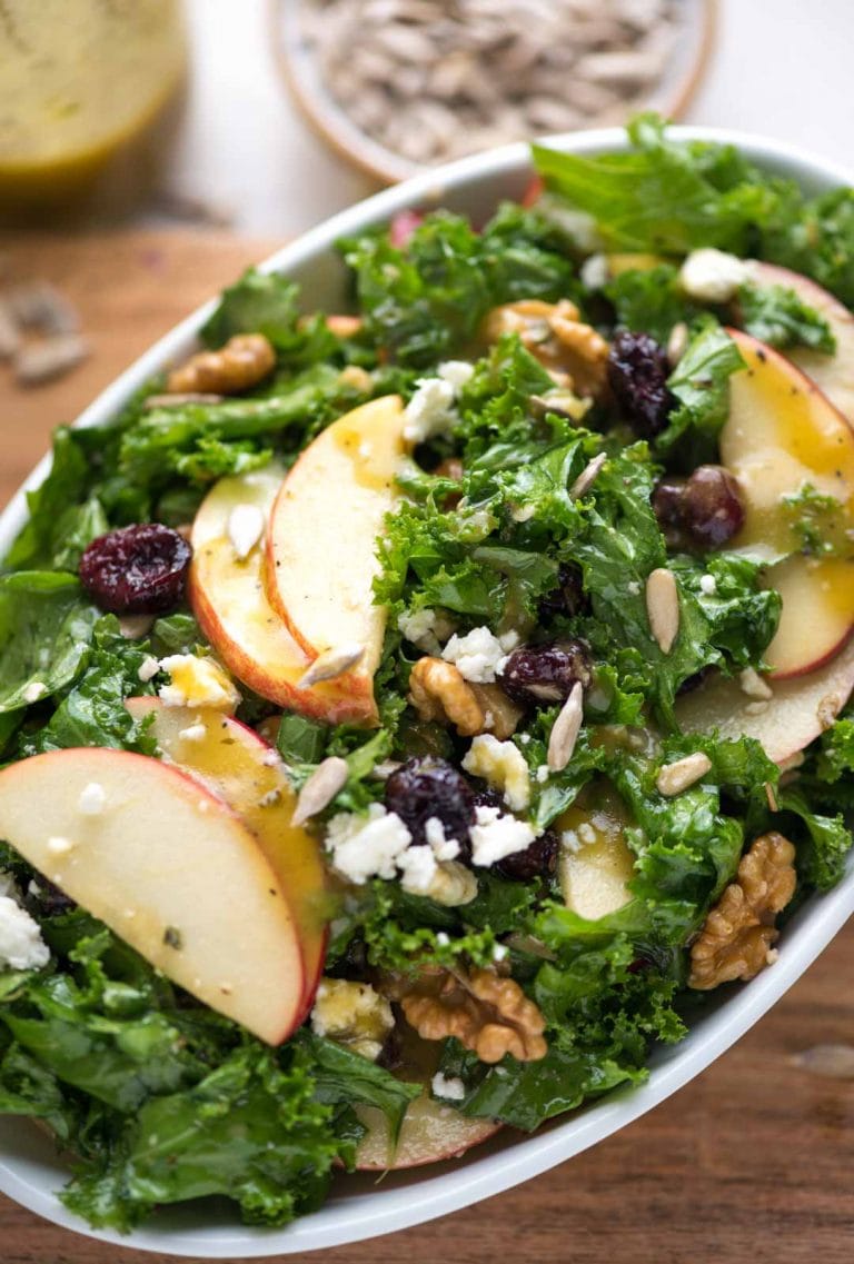 Apple Kale Salad The flavours of kitchen