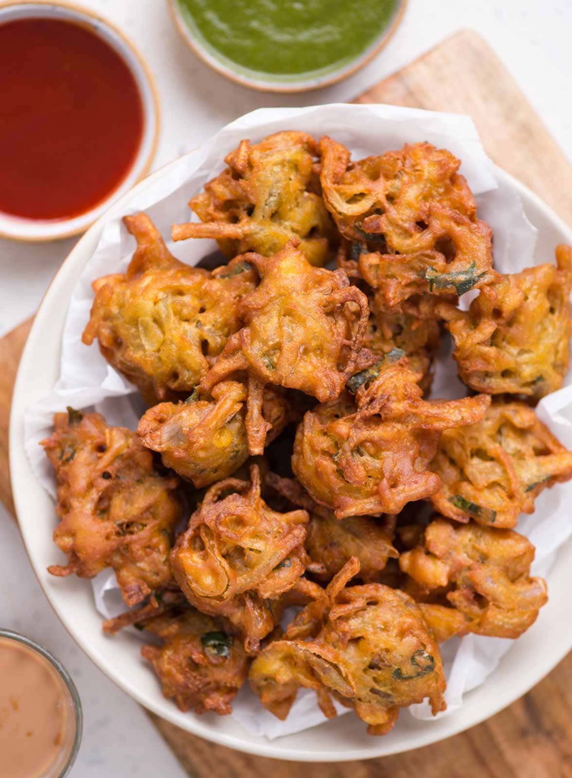 Crispy Onion Bhaji - The flavours of kitchen