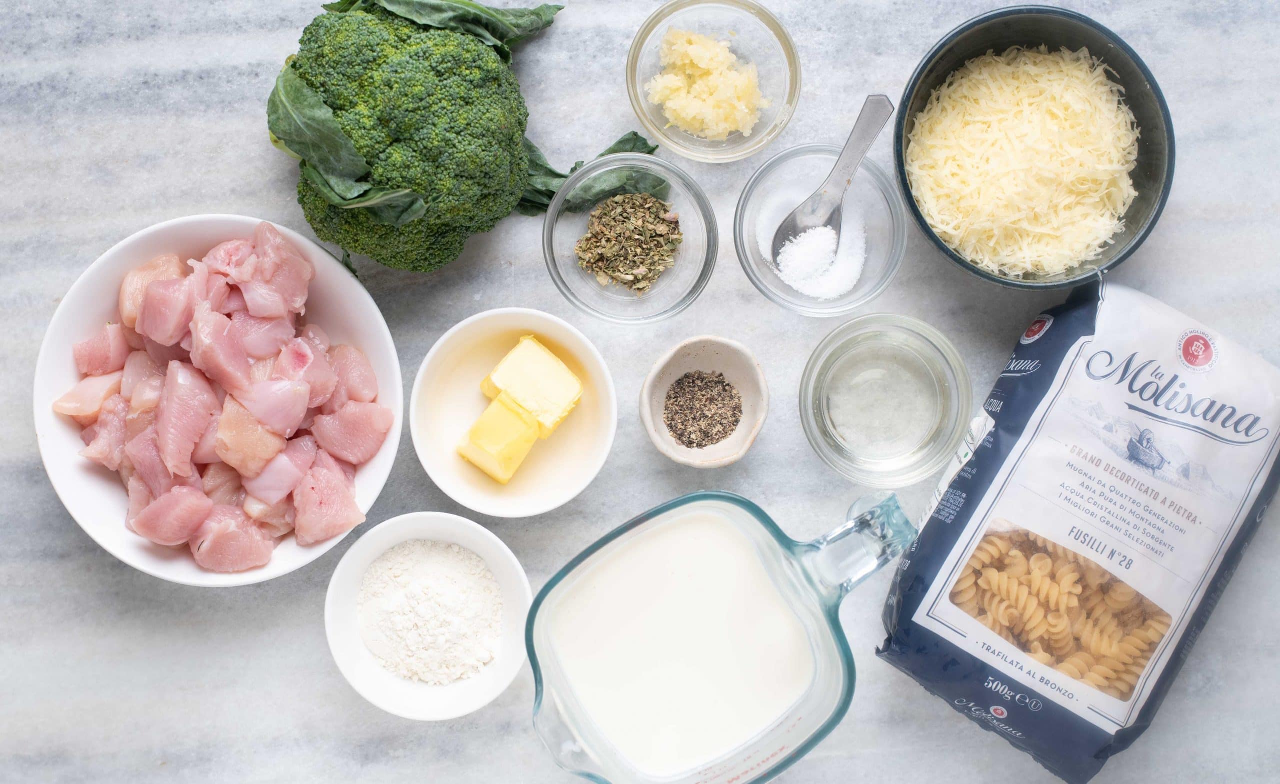 Ingredients for Chicken broccoli Pasta