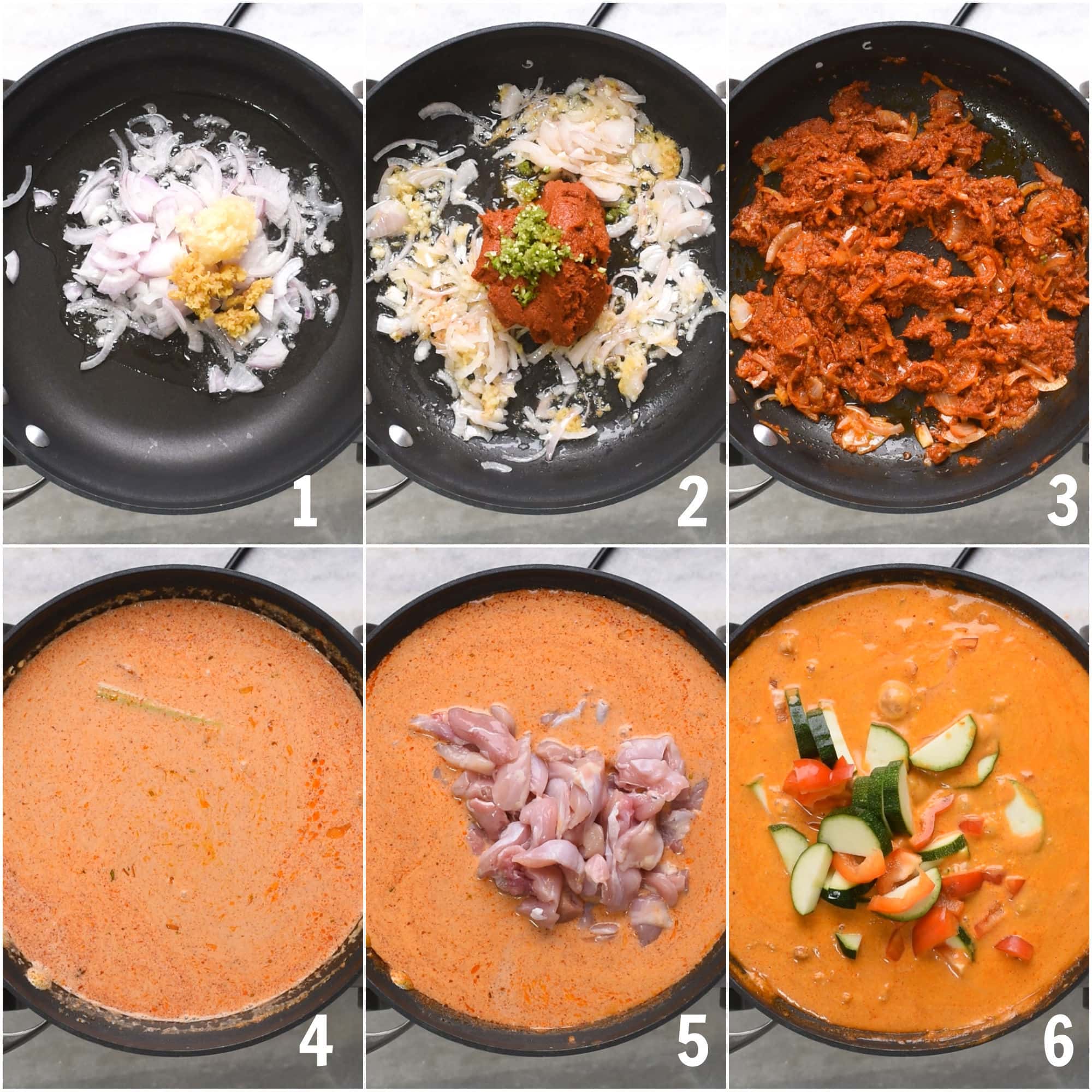 Steps to make the best Thai red curry with Chicken