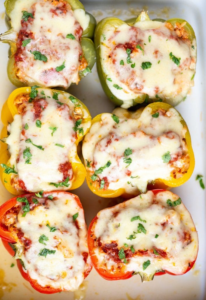 Italian Stuffed Peppers - The Flavours Of Kitchen