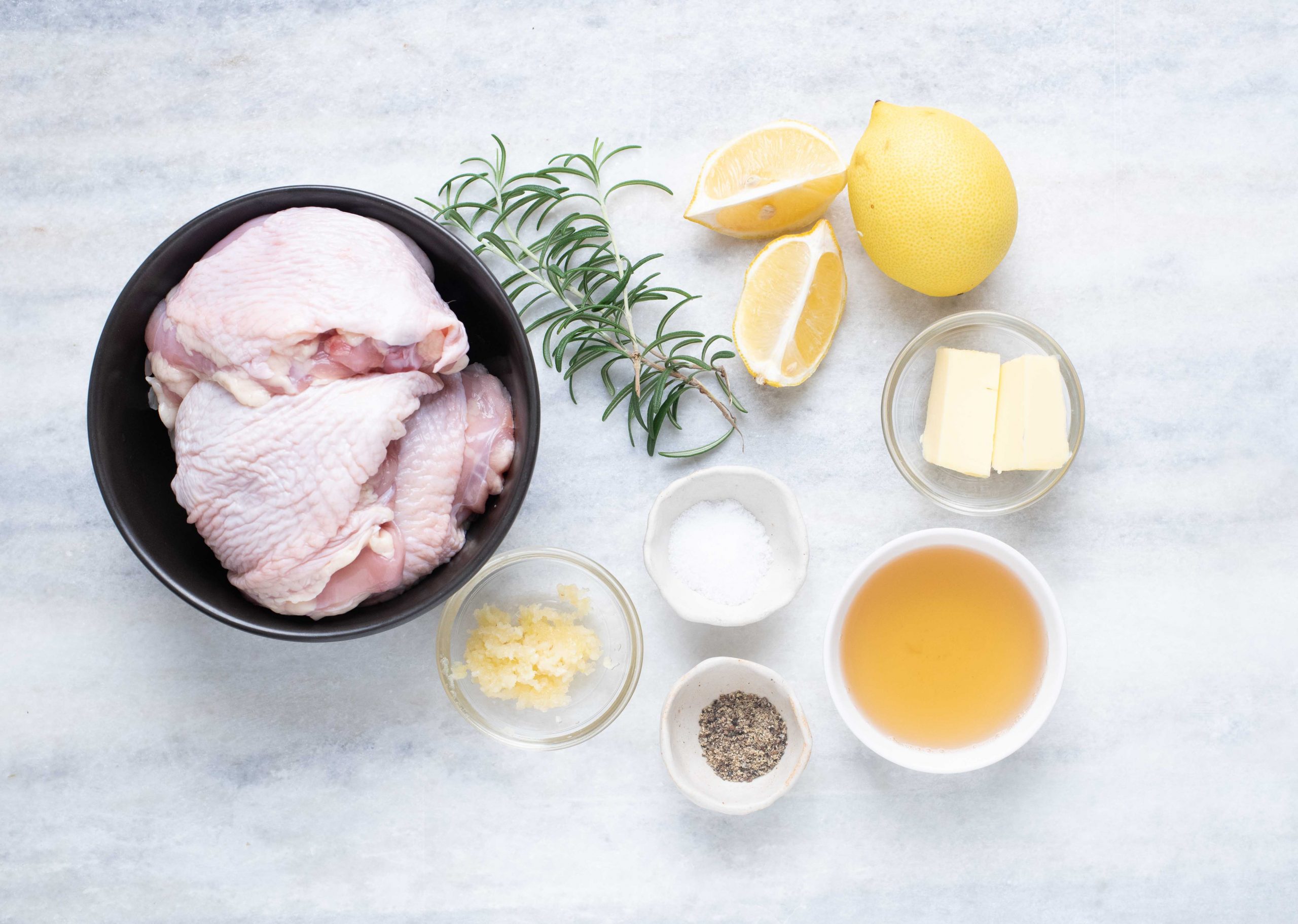 Ingredients for Lemon Chicken Thighs