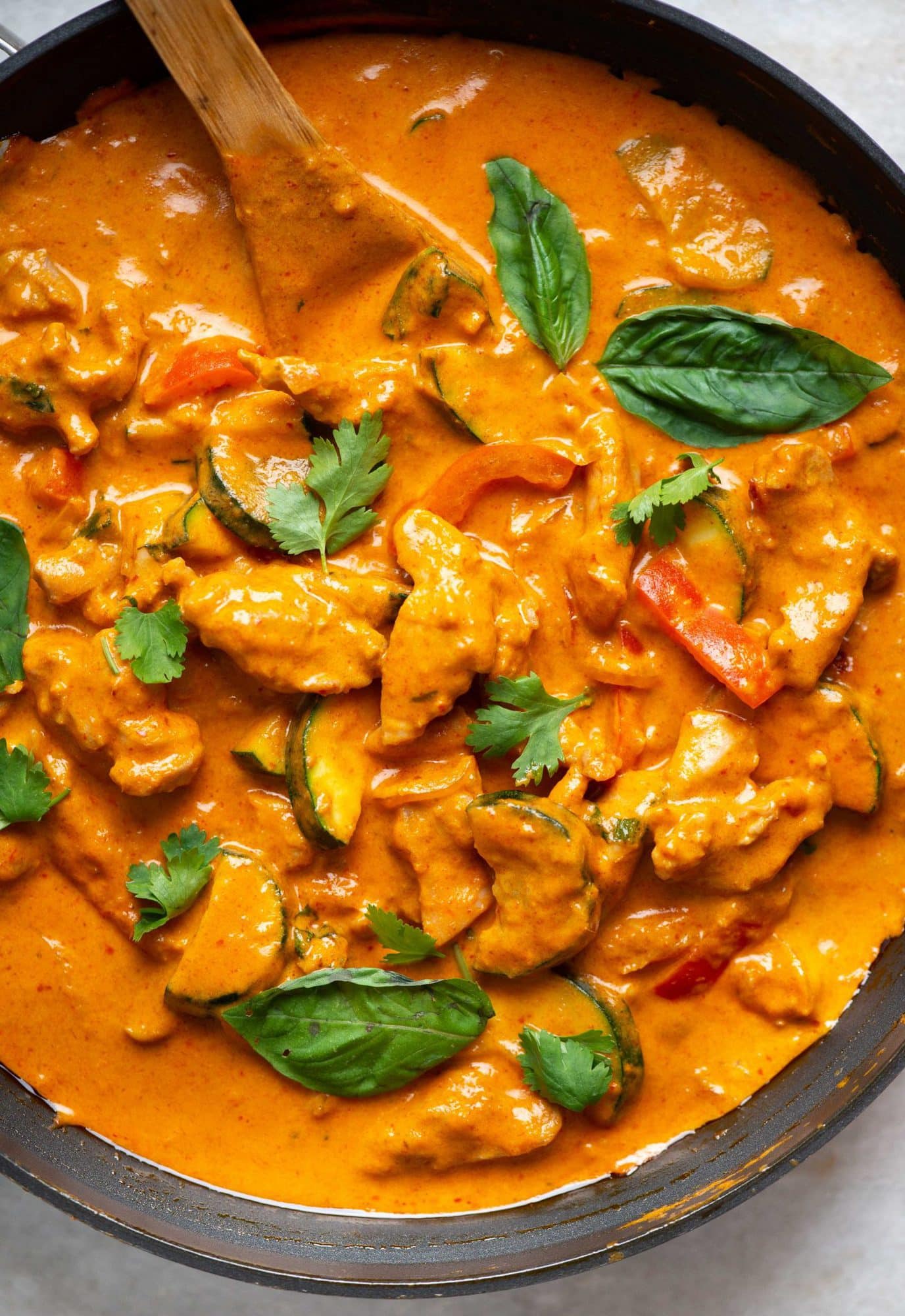 Thai Red Curry With Chicken - The flavours of kitchen