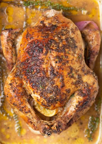 Lemon & Thyme Roast Chicken - The flavours of kitchen