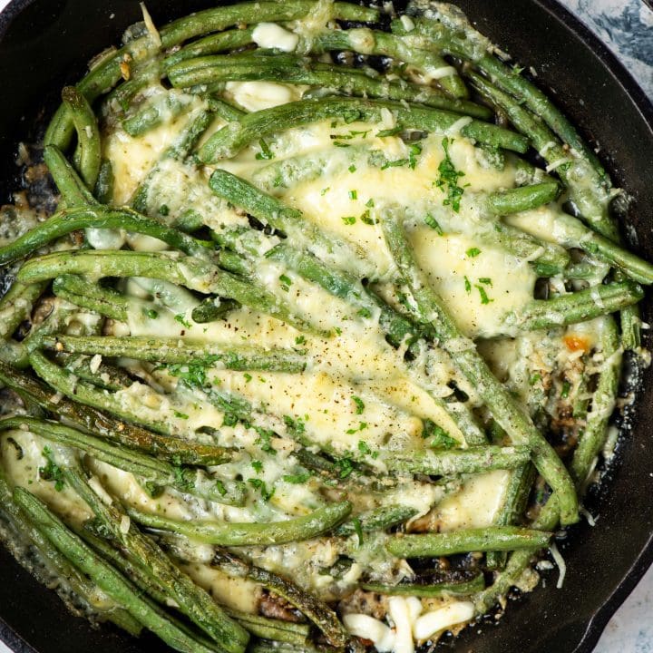 Cheesy Garlic Green Beans The flavours of kitchen