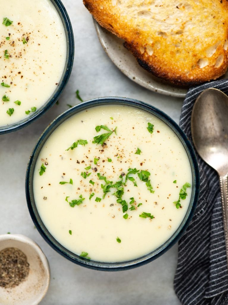 Cauliflower Potato Soup - The flavours of kitchen