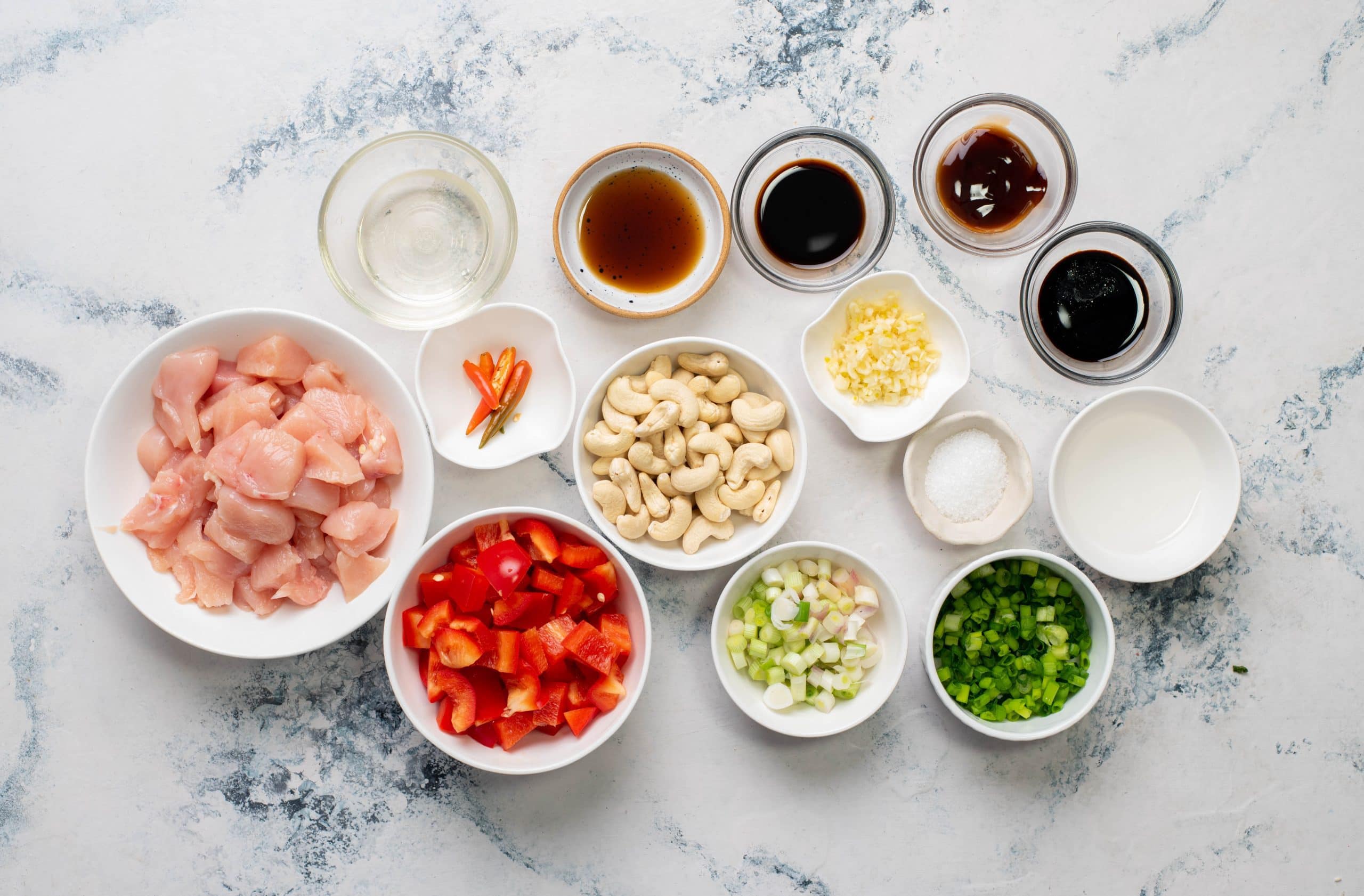 Ingredients you need for Thai Chicken Stir fry. 