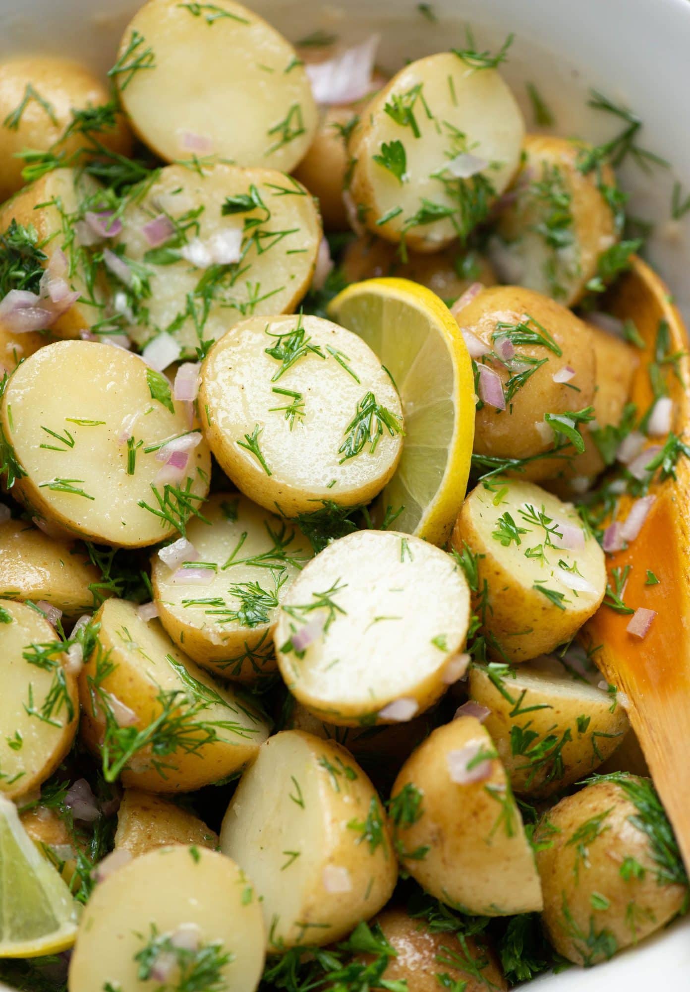 Potato Salad with a tangy lemon dill dressing. 