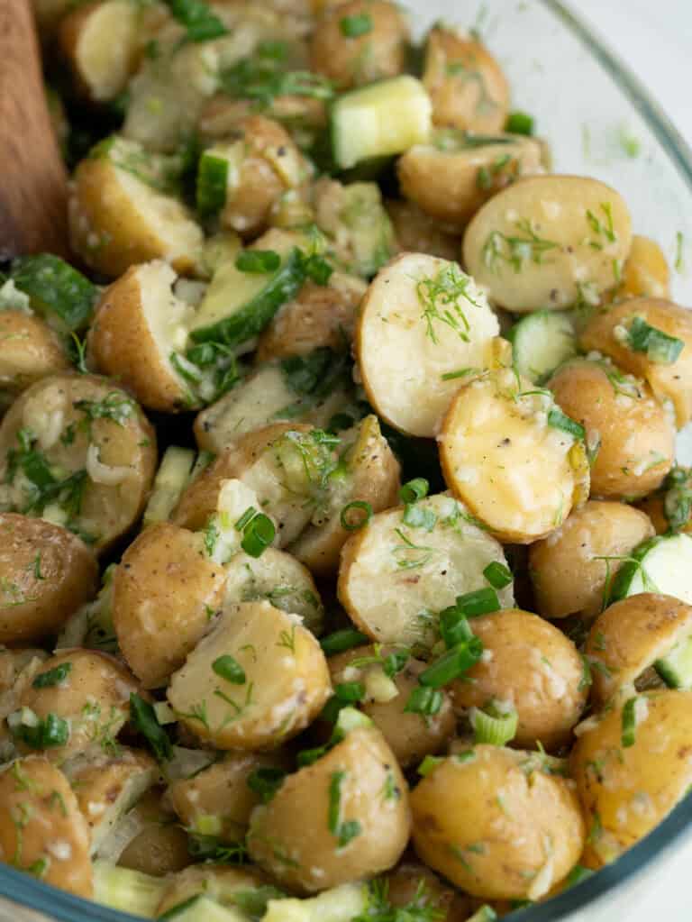 Lemon Dill Potato Salad( No Mayo)