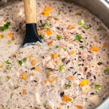 Chicken Wild Rice Soup - The flavours of kitchen