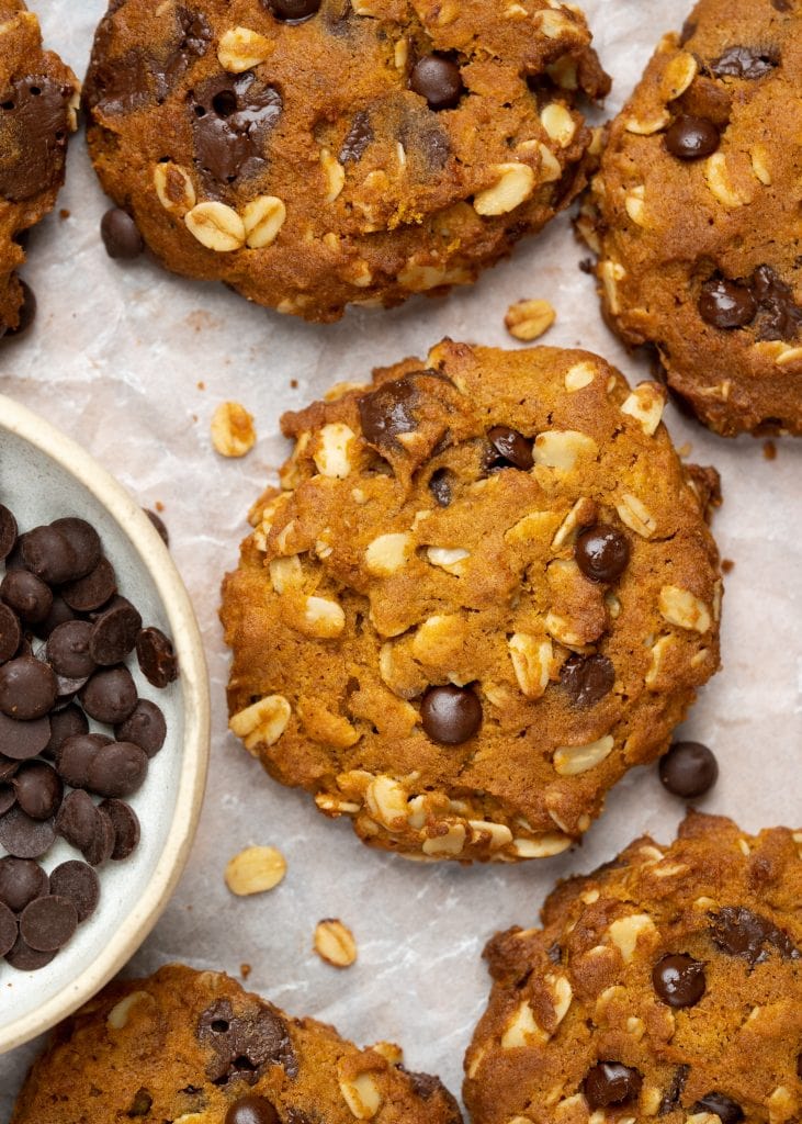 Pumpkin Oatmeal Cookies.