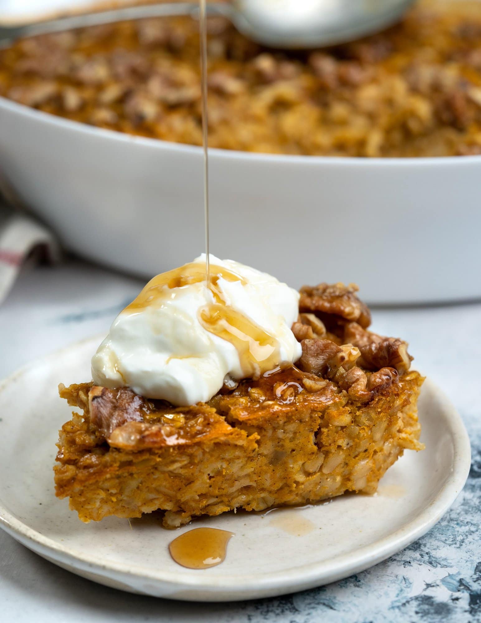 Pumpkin Baked Oatmeal - The flavours of kitchen
