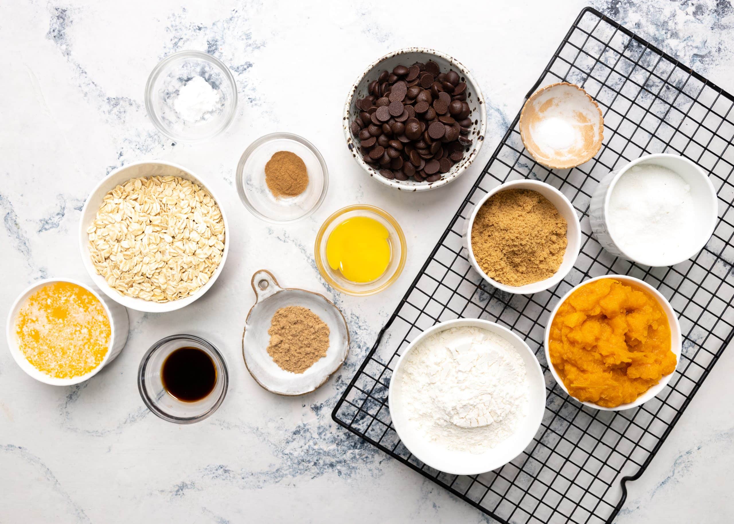 Pumpkin Oatmeal cookies Ingredients
