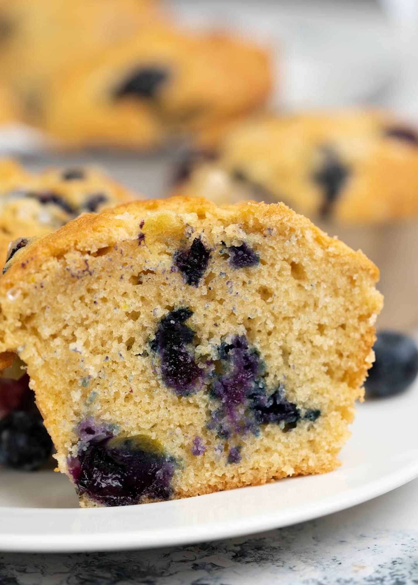 tender blueberry muffin crumbs