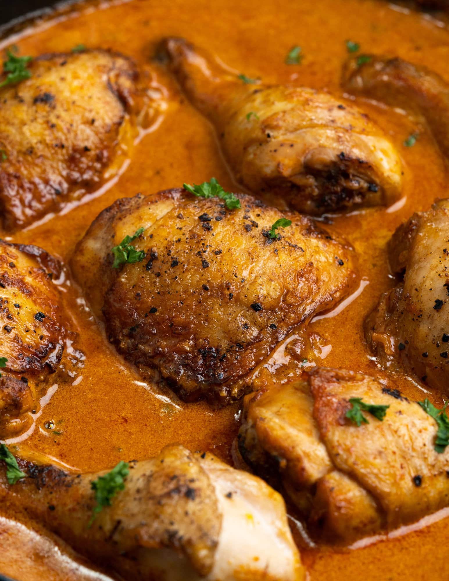 Chicken Paprikash is a Hungarian stew made with browned chicken pieces braised in a rich, flavourful and creamy paprika sauce.