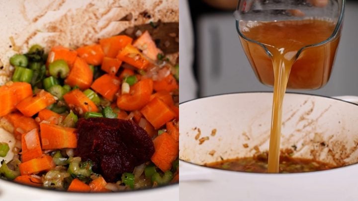 Beef Barley Soup - The flavours of kitchen