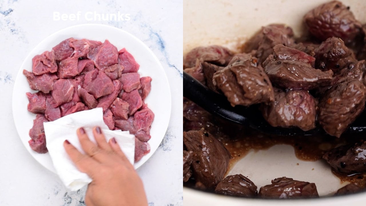 Roast Beef chunks
