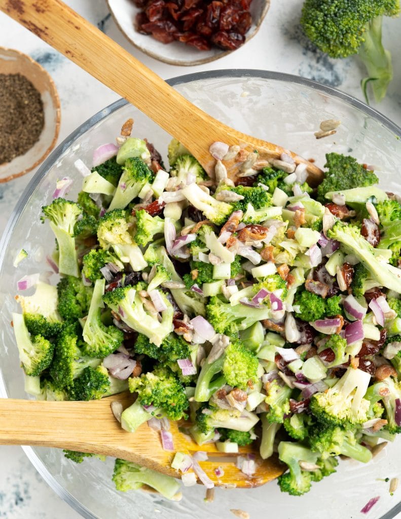 Creamy Broccoli Salad - The flavours of kitchen