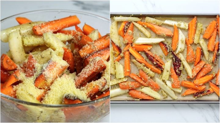 Oven Roasted Carrots With Parmesan - The flavours of kitchen