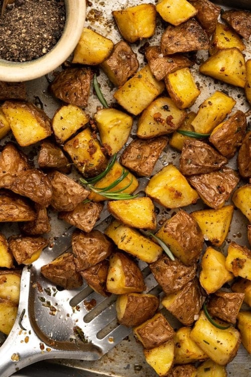 Roasted red potatoes.