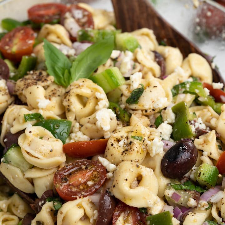 Greek Tortellini Pasta Salad - The Flavours Of Kitchen