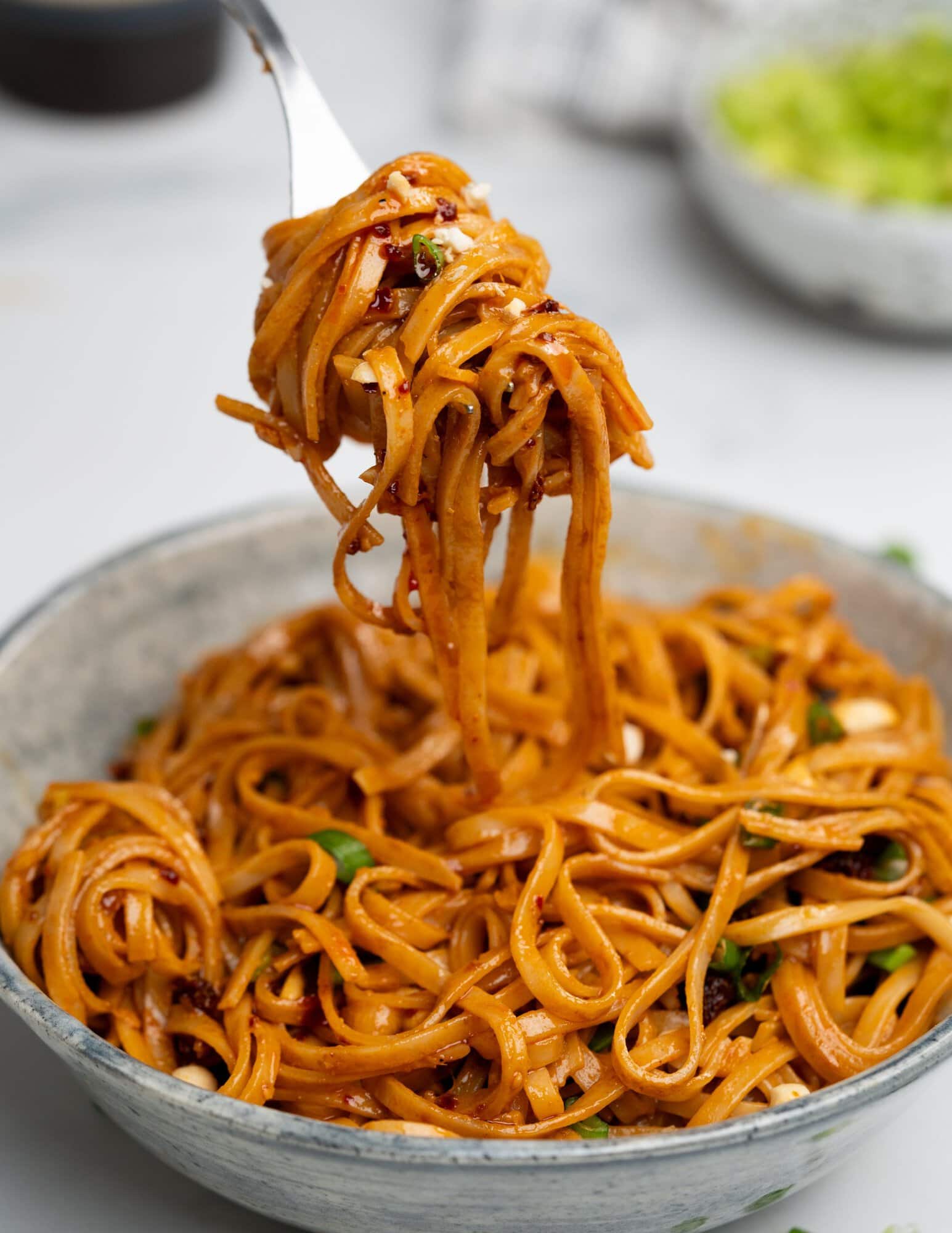 Spicy Peanut Butter Noodles - The flavours of kitchen