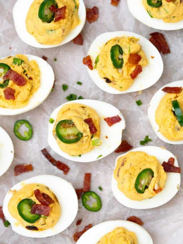 Jalapeno Deviled Eggs – Perfect Easter appetizer
