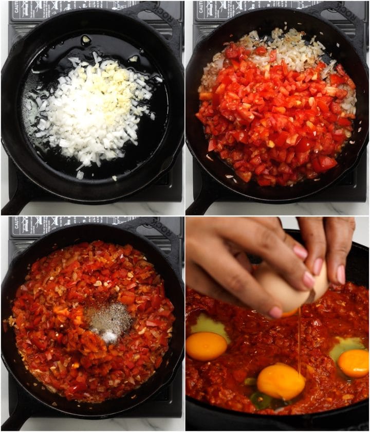 Shakshuka Recipe (with feta) - The flavours of kitchen