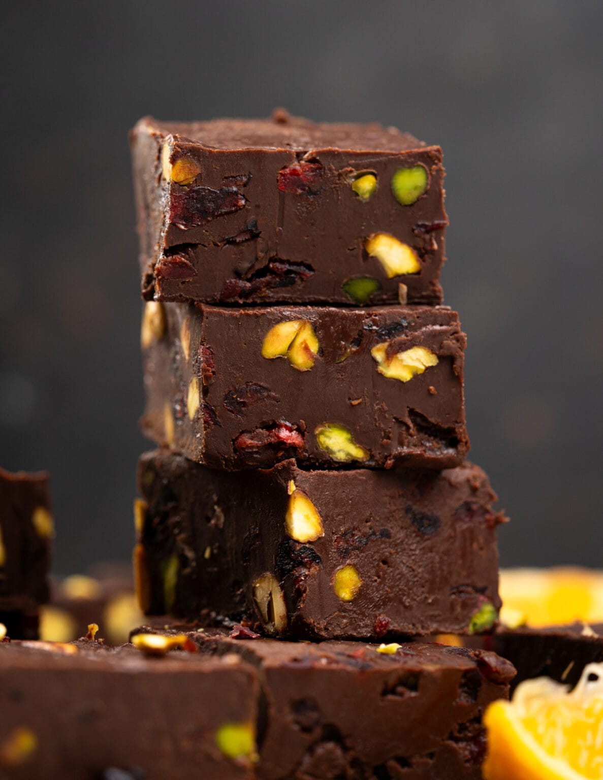 Cranberry Pistachio Chocolate Fudge The flavours of kitchen
