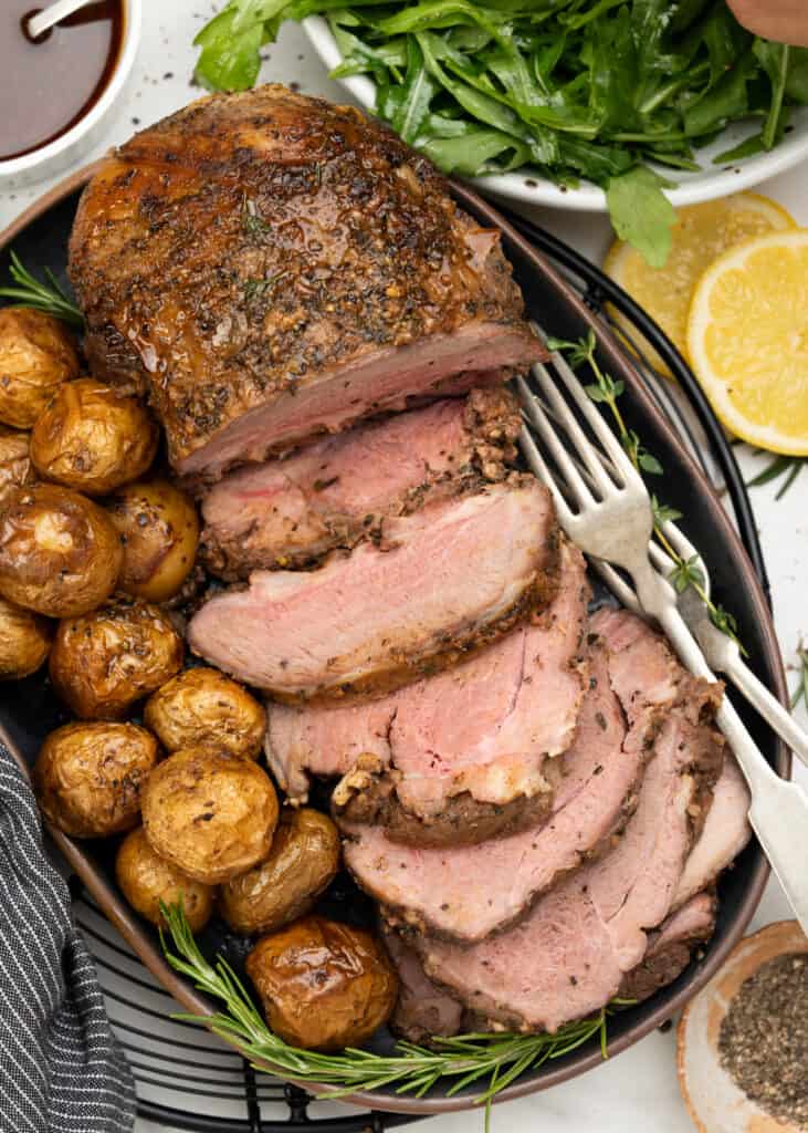 Boneless lamb roast-6