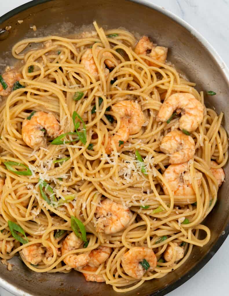 Shrimp Garlic Noodles - The flavours of kitchen