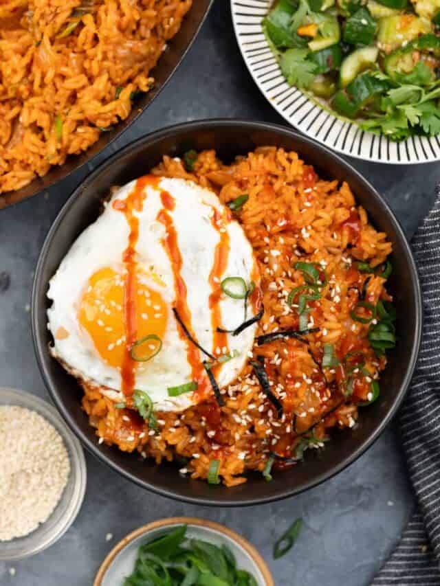Korean Kimchi Fried Rice (quick and easy)