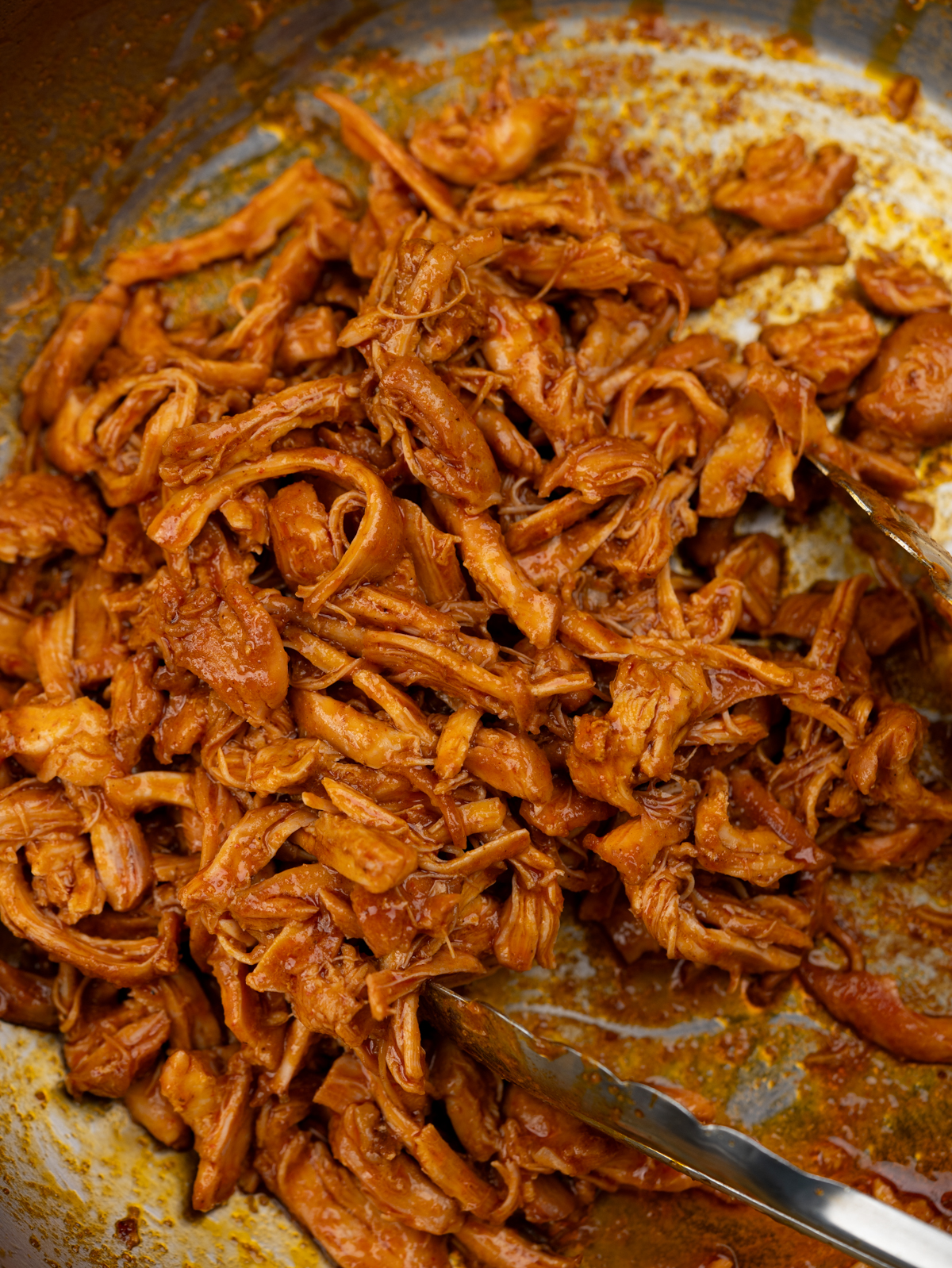 Juicy and tender shredded buffalo chicken