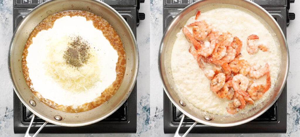Creamy Garlic Shrimp - The flavours of kitchen
