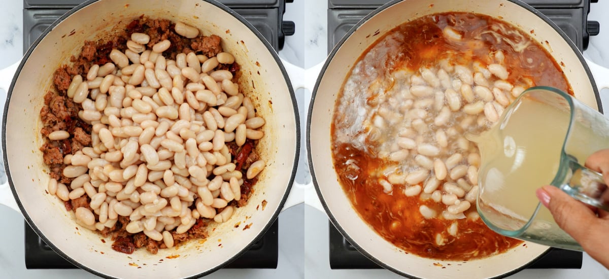 Cooking the cannelini beans