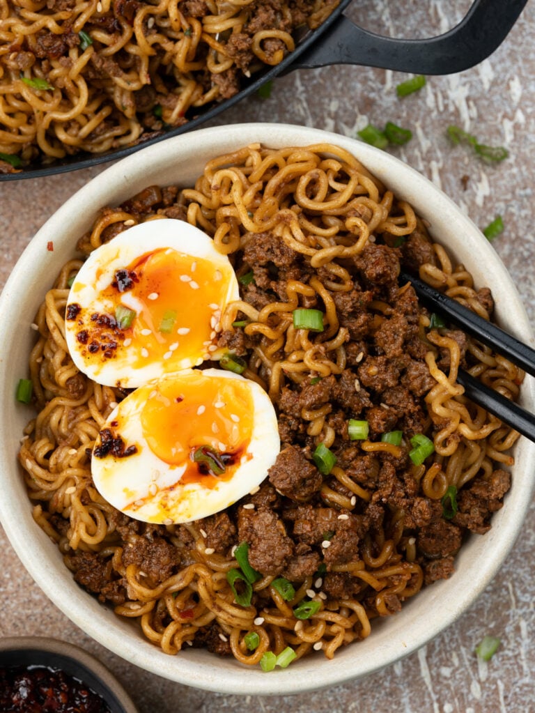 Ground Beef Ramen Stir Fry - The flavours of kitchen