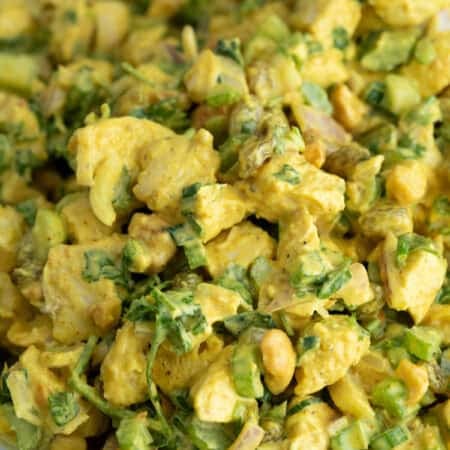 Curried Chicken Salad with roasted cashew